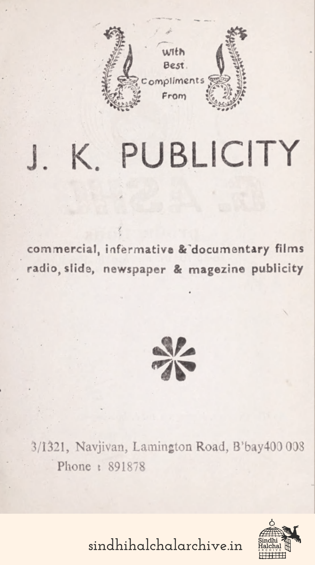 Image of AD J. K. Publicity
